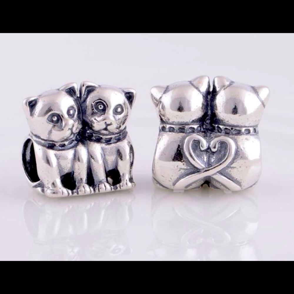 Authentic Pandora “Purrfect Together” cat charm